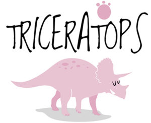 triceratops plakaty do pokoju chłopca dinozaury
