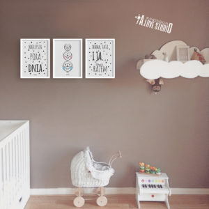 plakaty dla dzieci dekoracje pokój chłopca i dziewczynki najlepsza pora dnia e
